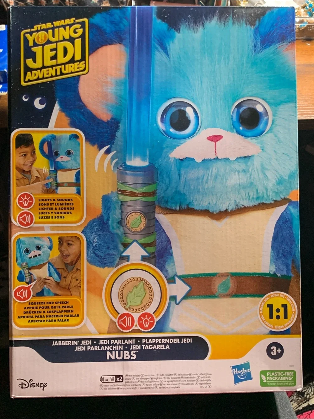 Hasbro Star Wars Young Jedi Adventures Nubs Plush - Light Blue & Dark Blue
